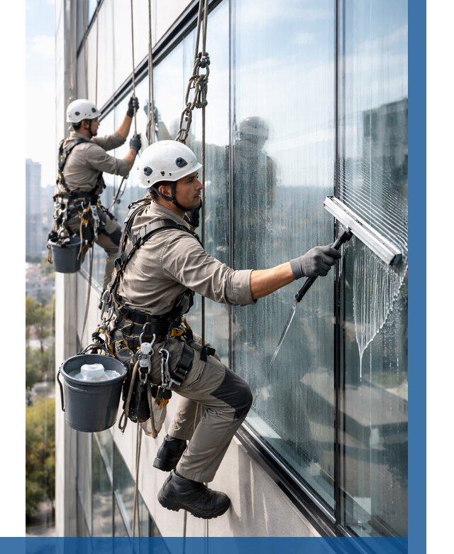 Мойка окон альпинистами в Дальнереченске от 4586 р. | ВЫСОТНИК-Длн