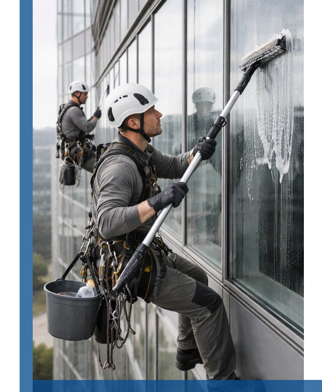 Высотная мойка сплошного остекления с выездом в Дальнереченске