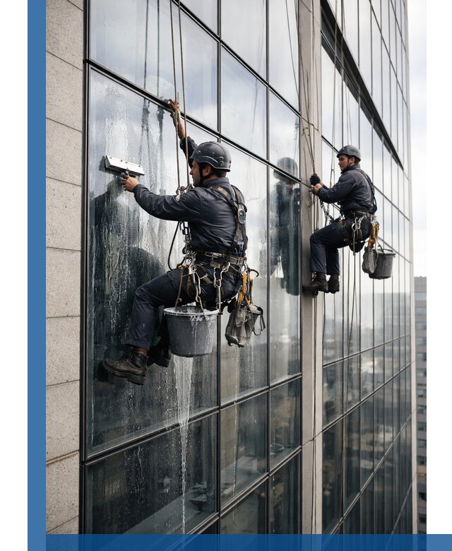 Профессиональная мойка стеклянных фасадов зданий в Дальнереченске