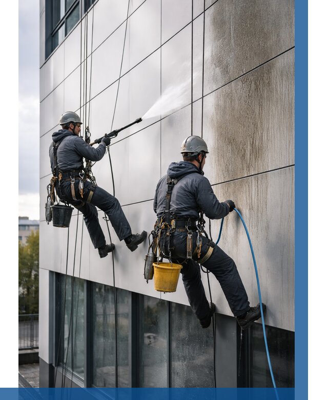 Мойка фасада из композита в Дальнереченске по цене от 306 р. | ВЫСОТНИК-Длн