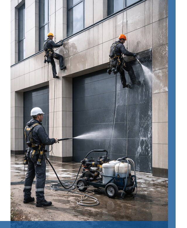 Послестроительная мойка фасада в Дальнереченске от 306 р. | ВЫСОТНИК-Длн