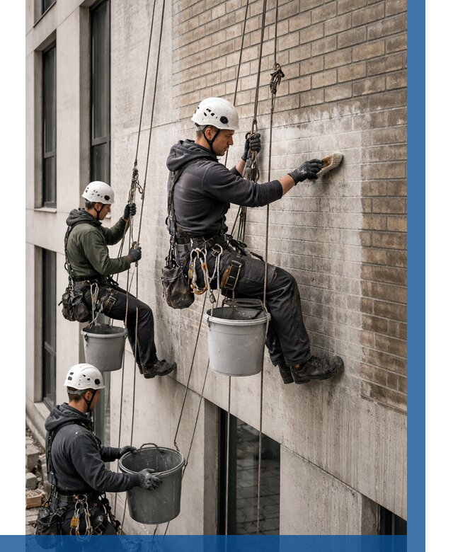 Удаление высолов с фасада в Дальнереченске от 255 р. | ВЫСОТНИК-Длн