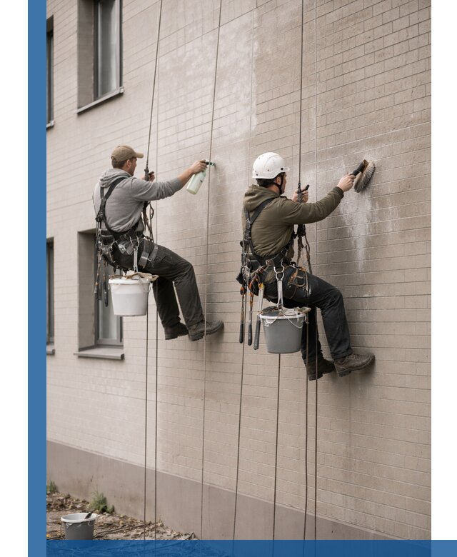 Удаление высолов с фасада зданий в Дальнереченске без повреждений и следов
