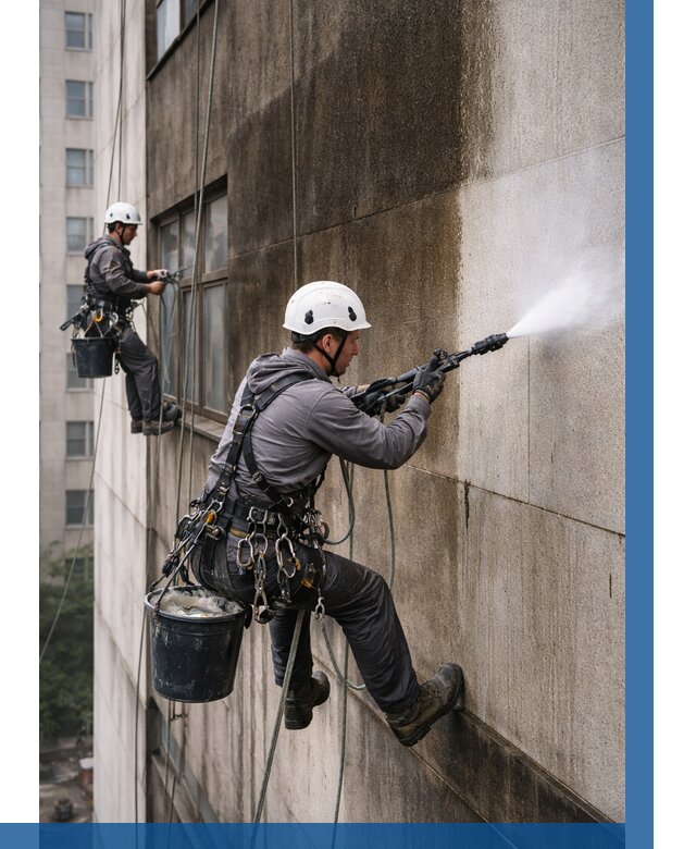 Очистка фасада от копоти в Дальнереченске от 255 р. | ВЫСОТНИК-Длн