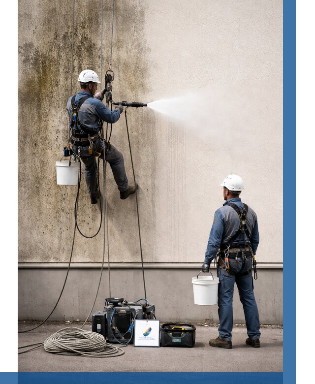 Очистка фасада от плесени в Дальнереченске от 306 р. | ВЫСОТНИК-Длн