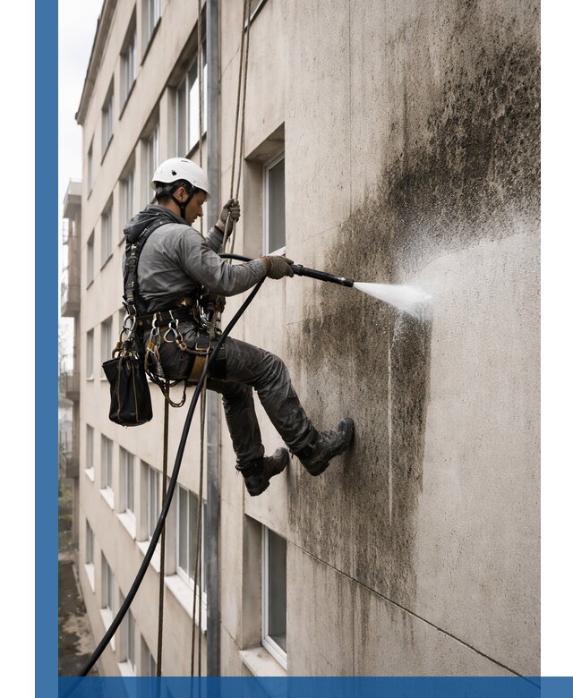 Профессиональная очистка фасадов от плесени в Дальнереченске