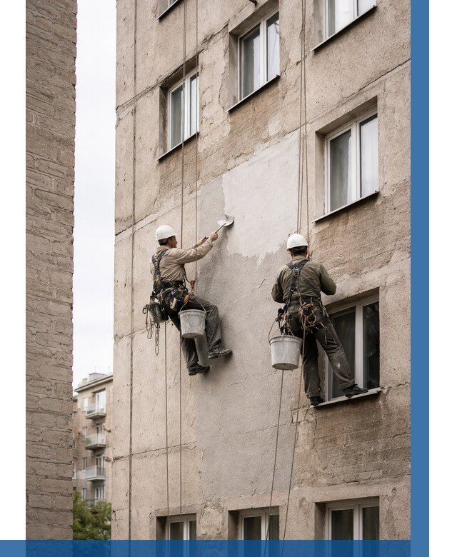 Косметический ремонт фасада в Дальнереченске от 1121 р. | ВЫСОТНИК-Длн