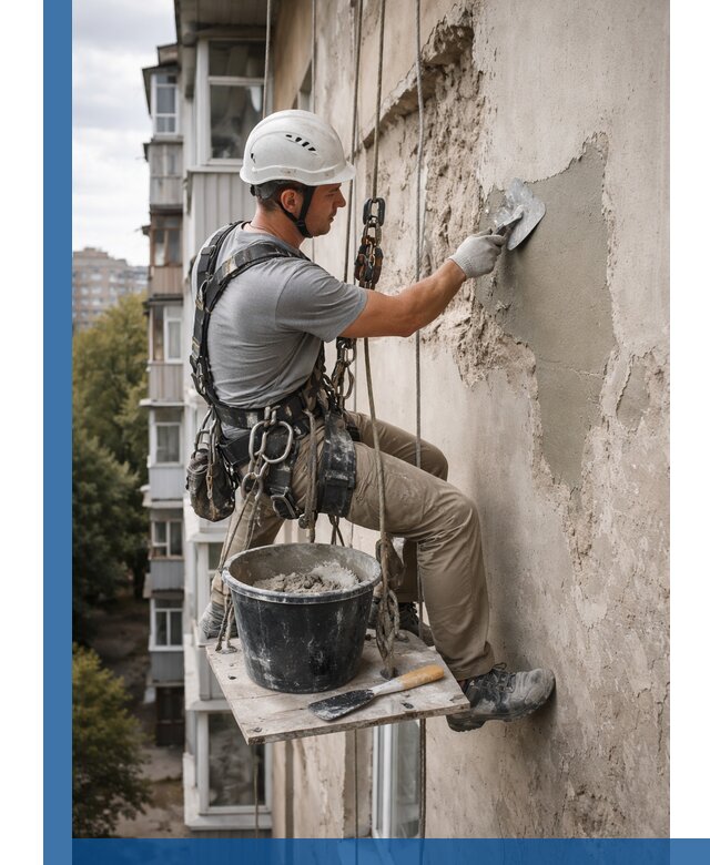 Восстановление фасадной штукатурки в Дальнереченске с гарантией качества