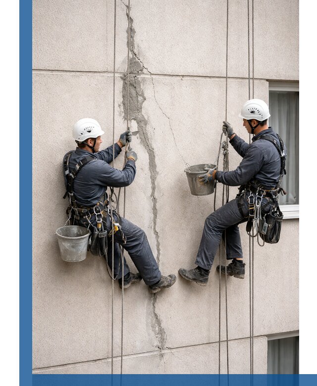 Заделка трещин на фасаде в Дальнереченске с гарантийным ремонтом