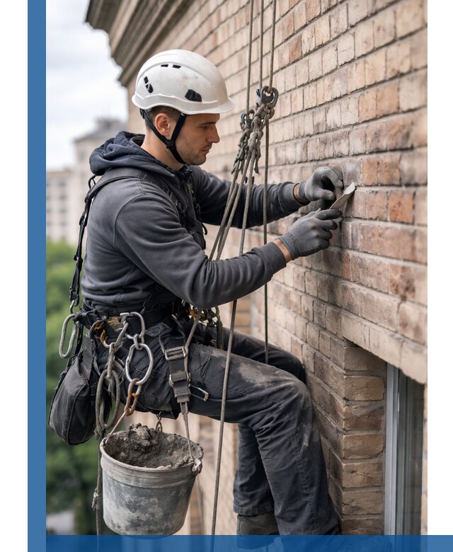 Качественный ремонт кирпичной кладки фасада в Дальнереченске с гарантией