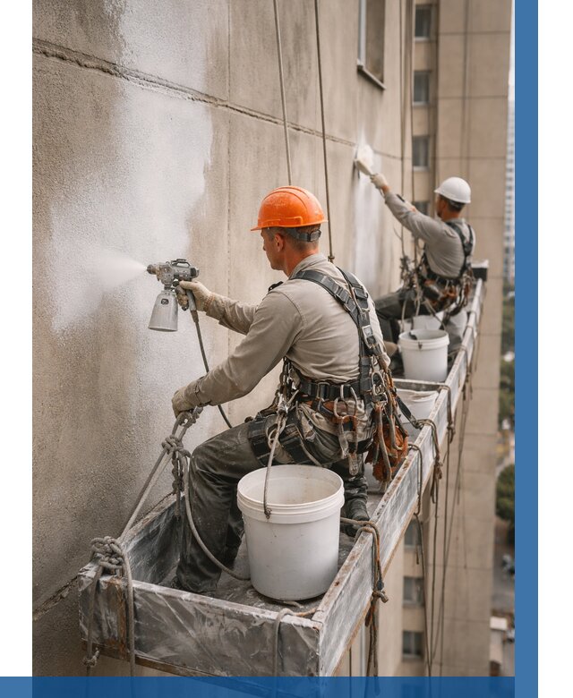 Грунтовка фасада на высоте в Дальнереченске от 122 р. | ВЫСОТНИК-Длн