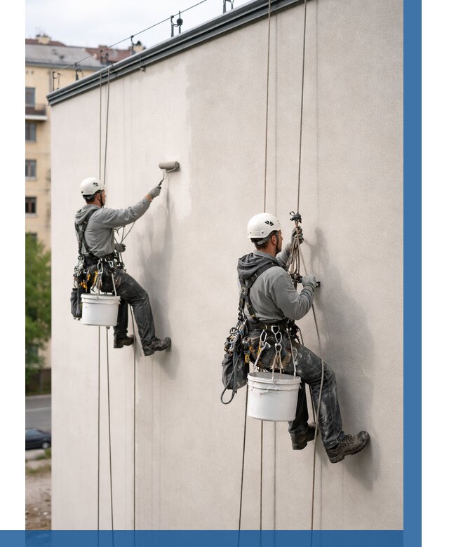 Покраска оштукатуренного фасада в Дальнереченске от 326 р. | ВЫСОТНИК-Длн