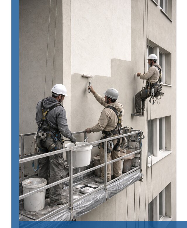 Покраска оштукатуренного фасада в Дальнереченске под ключ с гарантией