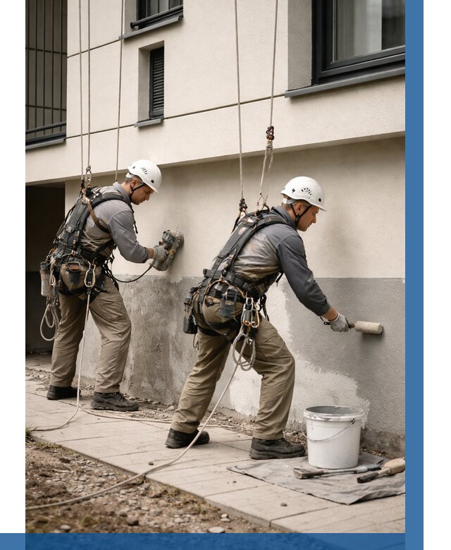 Окраска цоколя здания в Дальнереченске от 459 р. под ключ | ВЫСОТНИК-Длн