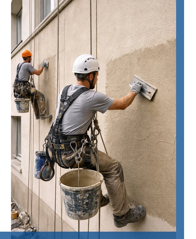 Декоративная штукатурка фасада в Дальнереченске от 1223 р. | ВЫСОТНИК-Длн