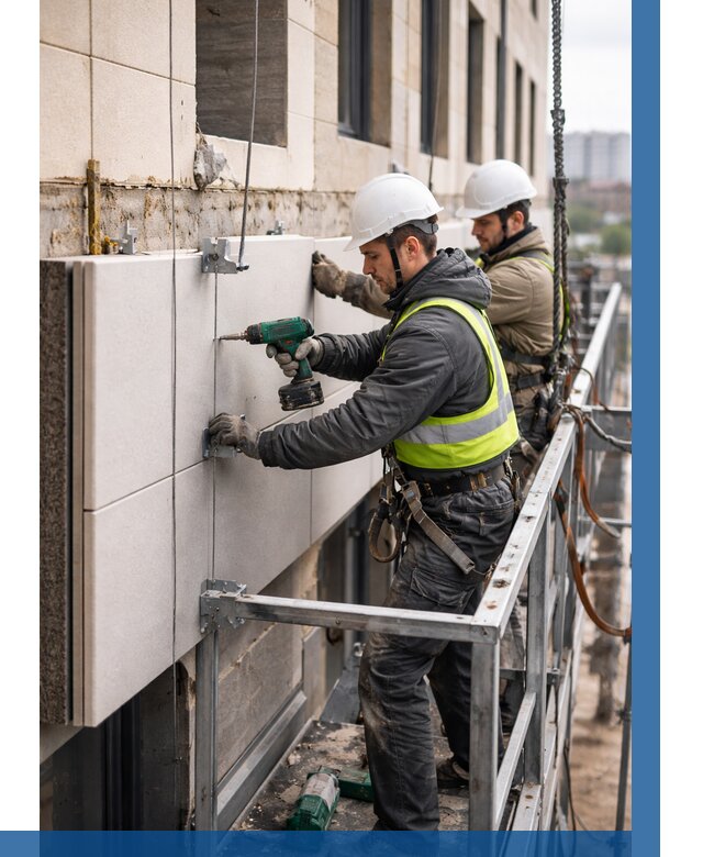 Монтаж фасадных термопанелей в Дальнереченске от 1529 р. | ВЫСОТНИК-Длн