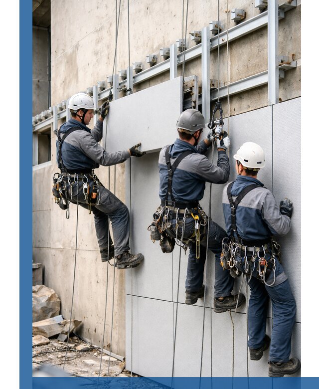 Монтаж вентилируемого фасада в Дальнереченске под ключ с гарантией качества