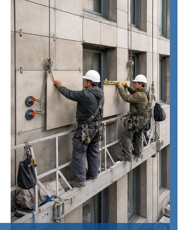 Монтаж керамогранита на фасад в Дальнереченске от 2548 р. | ВЫСОТНИК-Длн