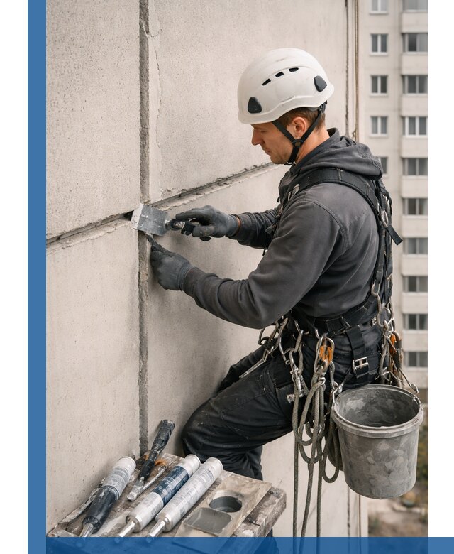 Ремонт межпанельных швов в Дальнереченске герметизация и восстановление