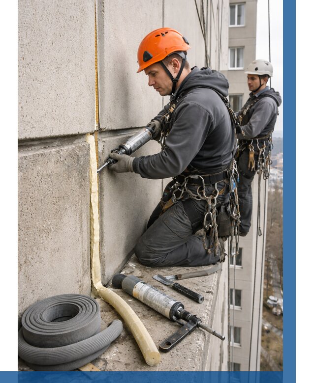 Теплый шов межпанельные швы в Дальнереченске от 713 р. | ВЫСОТНИК-Длн