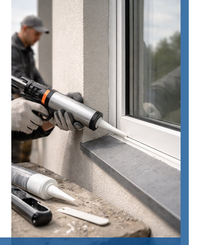 Герметизация монтажных швов окон в Дальнереченске от 662 р. | ВЫСОТНИК-Длн