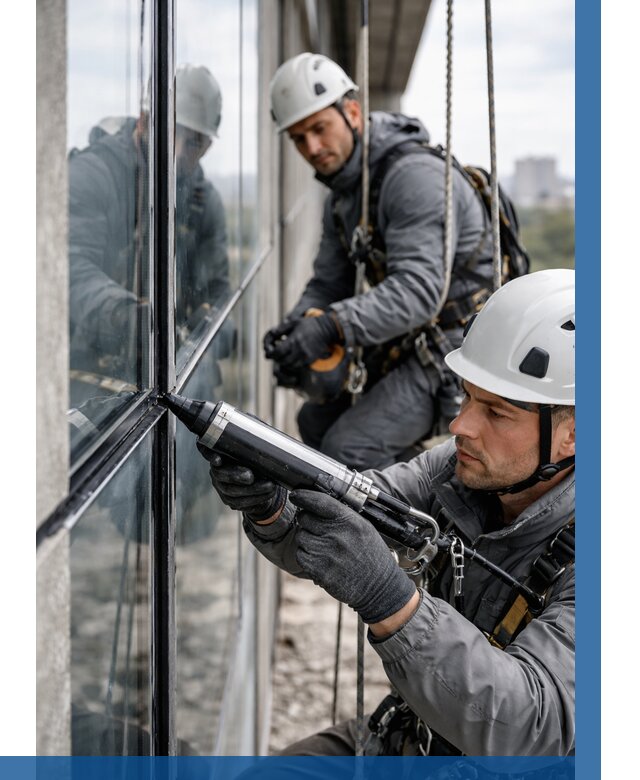 Герметизация витражных швов в Дальнереченске от 662 р. | ВЫСОТНИК-Длн