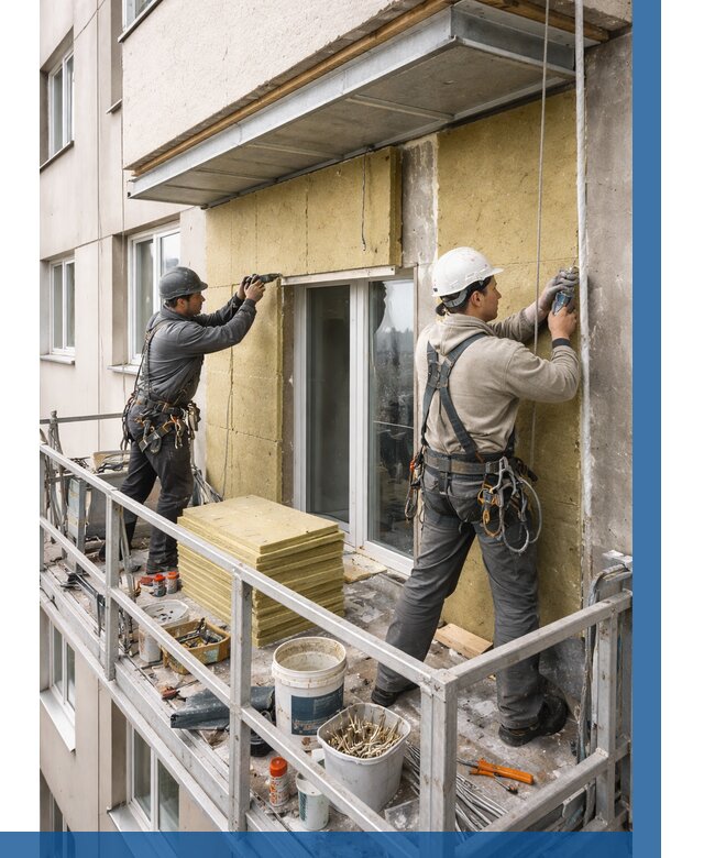 Утепление балкона снаружи в Дальнереченске от 1630 р. под ключ ВЫСОТНИК-Длн