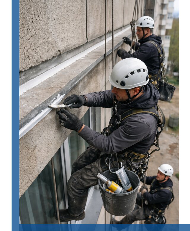 Герметизация примыкания балкона в Дальнереченске под ключ с гарантией