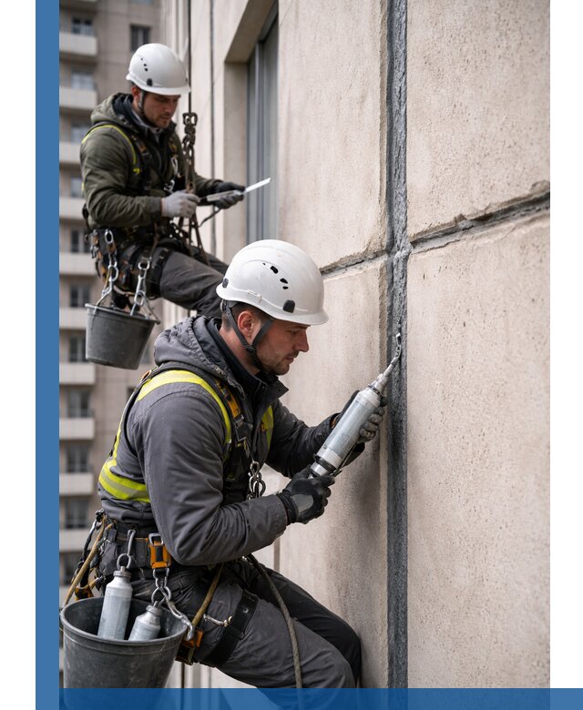 Герметизация деформационных швов фасада в Дальнереченске качественно
