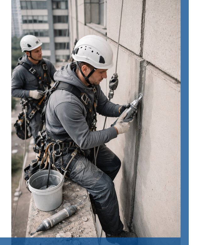 Ремонт деформационных швов здания в Дальнереченске от 1019 р. | ВЫСОТНИК-Длн