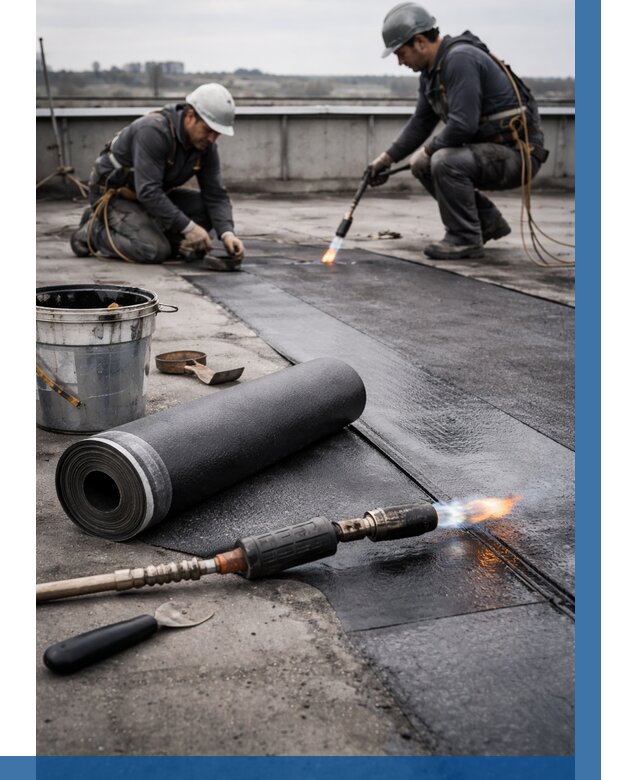 Ремонт рулонной кровли в Дальнереченске от 662 р. | ВЫСОТНИК-Длн