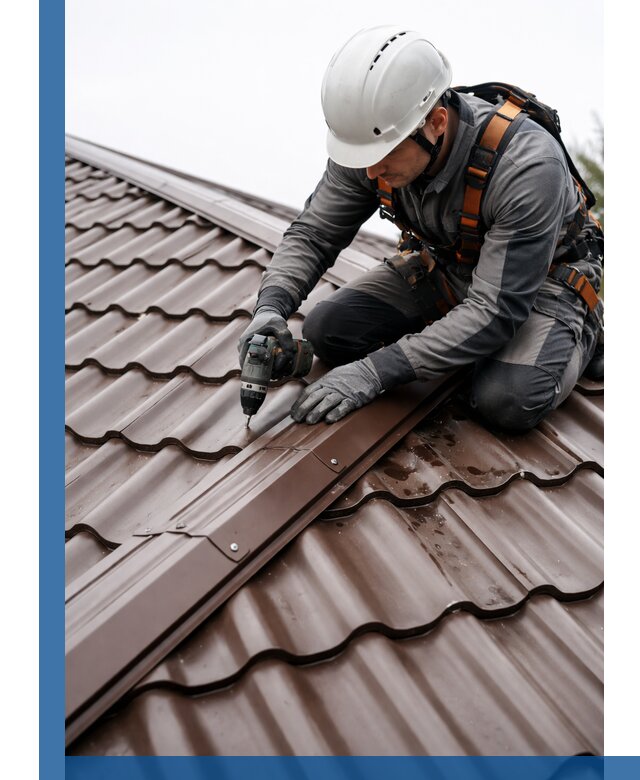 Ремонт металлочерепицы на крыше в Дальнереченске профессионально