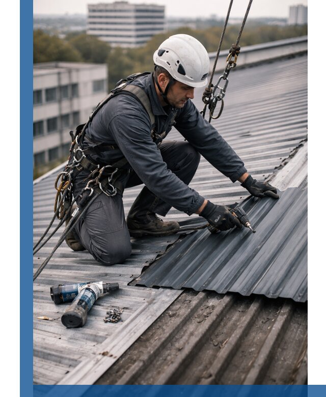 Ремонт профнастила на кровле в Дальнереченске, работы под ключ