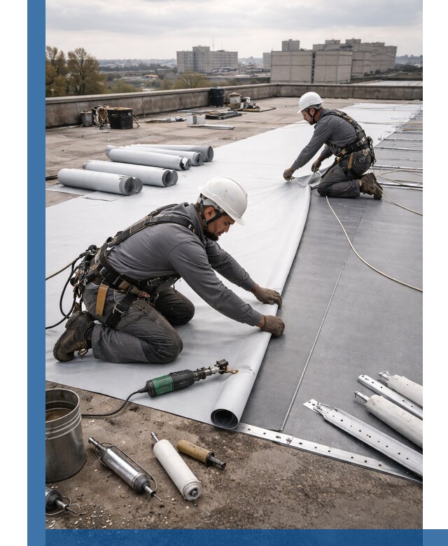 Монтаж мембранной кровли в Дальнереченске для промышленных зданий