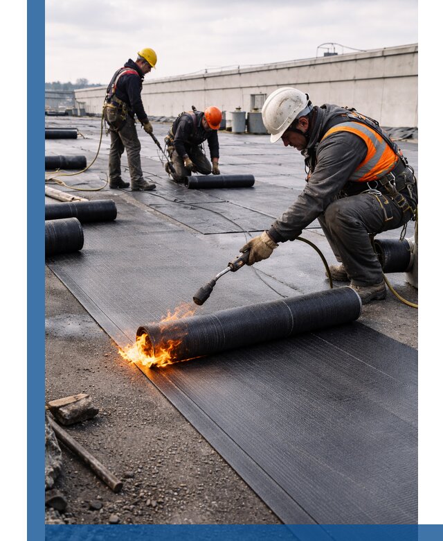 Монтаж наплавляемой кровли в Дальнереченске профессионально