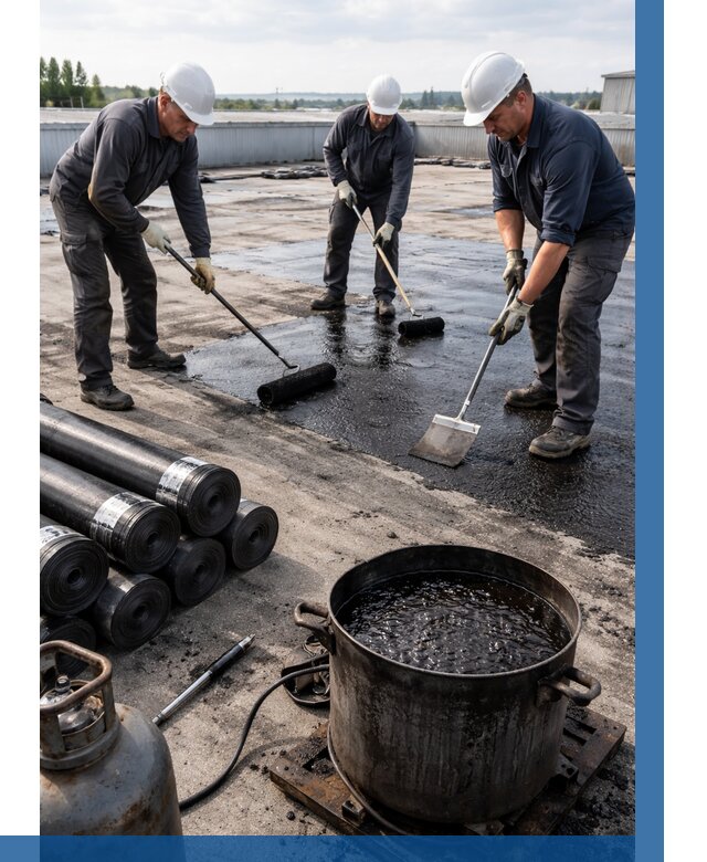 Гидроизоляция кровли мастикой в Дальнереченске от 611 р. | ВЫСОТНИК-Длн