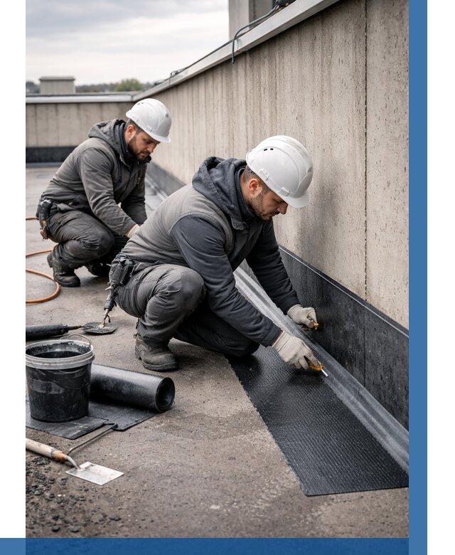 Гидроизоляция примыканий на кровле в Дальнереченске от 917 р. | ВЫСОТНИК-Длн