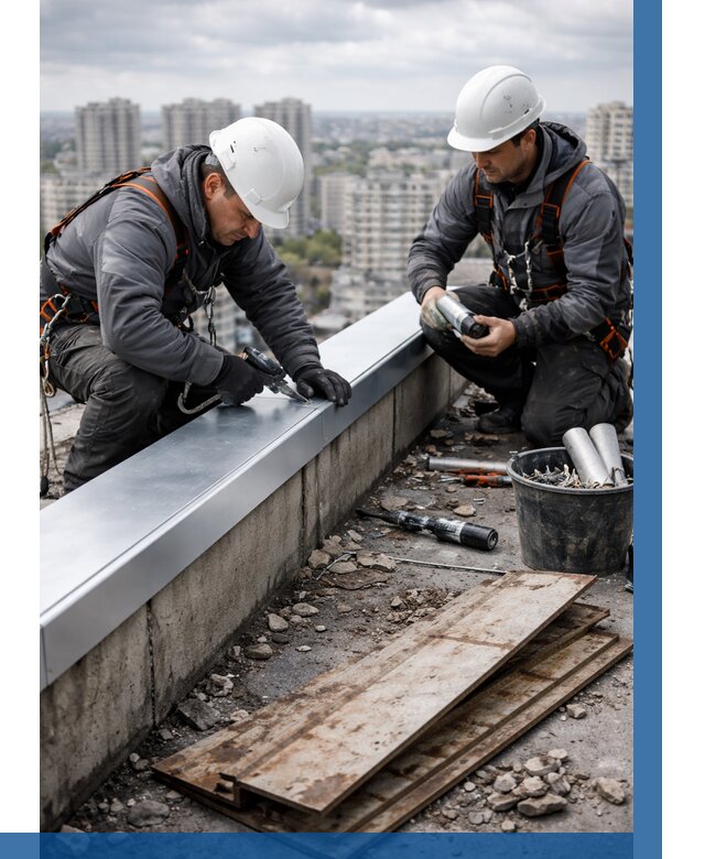 Замена парапетных крышек под ключ в Дальнереченске от 1223 р. | ВЫСОТНИК-Длн