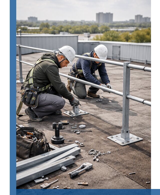 Монтаж кровельного ограждения в Дальнереченске под ключ с гарантией