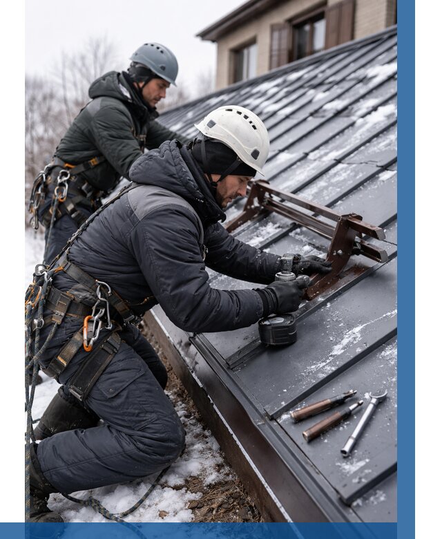 Монтаж снегозадержателей в Дальнереченске от 459 р. | ВЫСОТНИК-Длн