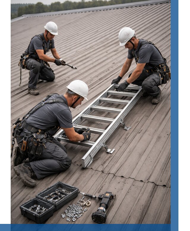 Монтаж кровельной лестницы в Дальнереченске от 4586 р. | ВЫСОТНИК-Длн