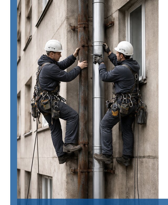 Замена водосточных труб в Дальнереченске: монтаж и демонтаж под ключ