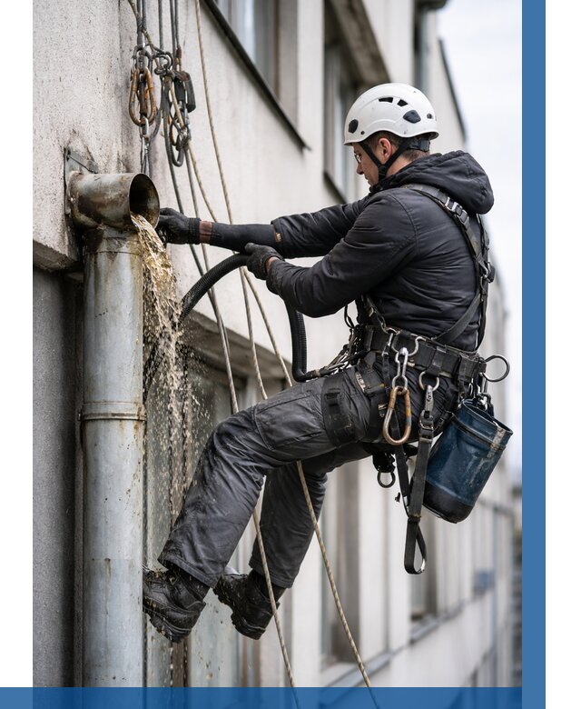 Прочистка водосточных труб в Дальнереченске от 3567 р. | ВЫСОТНИК-Длн