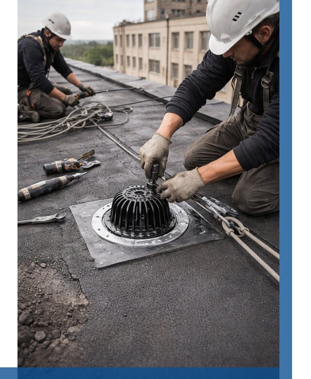 Установка водосточных воронок в Дальнереченске цена от 3567 р. | ВЫСОТНИК-Длн