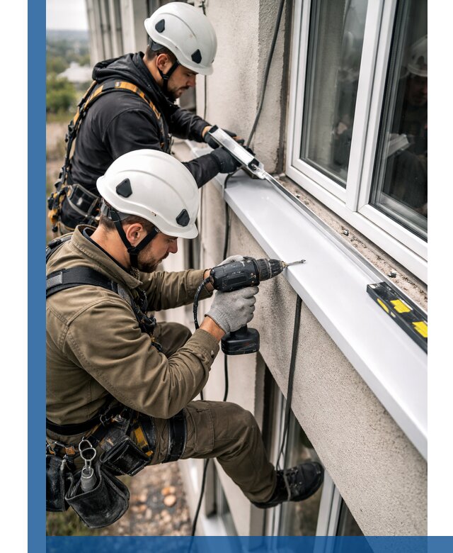 Профессиональный монтаж оконных отливов и отведения воды в Дальнереченске