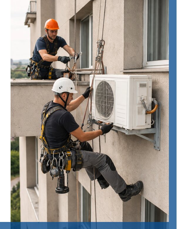 Монтаж внешнего блока кондиционера в Дальнереченске от 6624 р. | ВЫСОТНИК-Длн