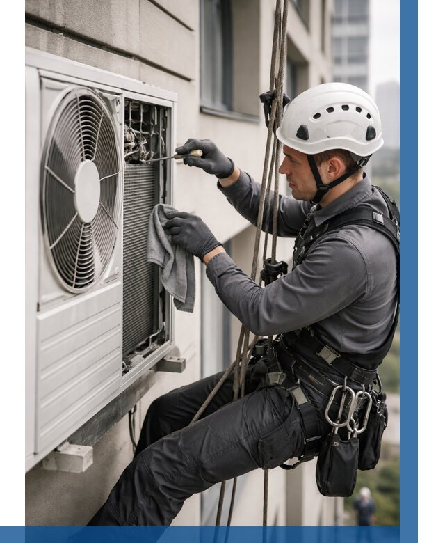 Обслуживание внешнего блока кондиционера в Дальнереченске от 2751 р.ВЫСОТНИК-Длн