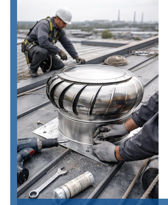 Установка дефлекторов на кровле в Дальнереченске профессионально