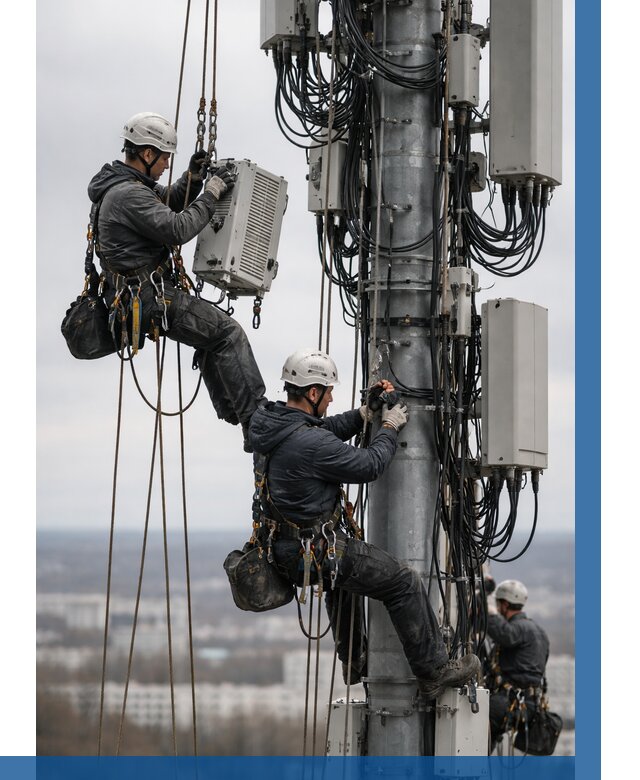Монтаж оборудования связи на мачте в Дальнереченске от 7643 р. | ВЫСОТНИК-Длн