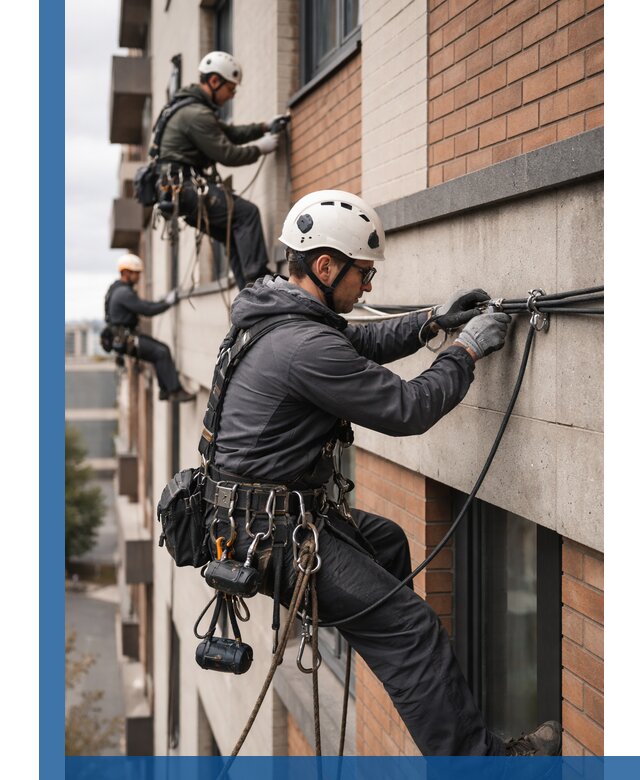 Крепление кабеля на фасаде монтаж и крепеж в Дальнереченске